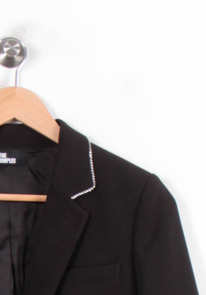 Blazer Noir - Taille S/36 de la marque The Kooples | PARAD80855 - Vendu par Paradigme - Image 3