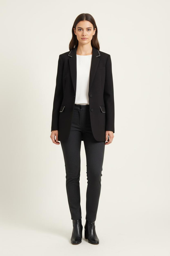 Blazer Noir - Taille S/36 de la marque The Kooples | PARAD80855 - Vendu par Paradigme - Image 1