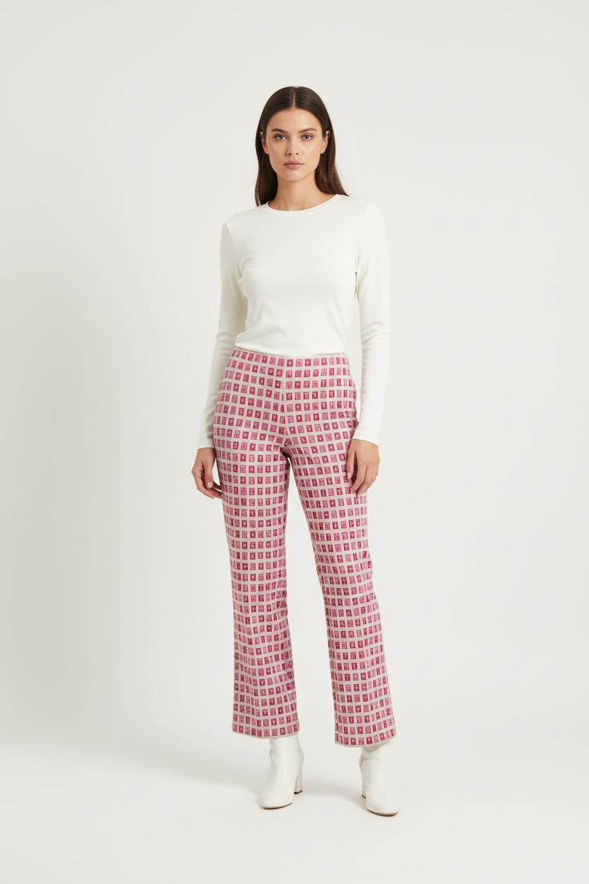 Pantalon Large Beige et Rose - Taille S/36 de la marque Liu Jo | PARAD80861 - Vendu par Paradigme - Image 1