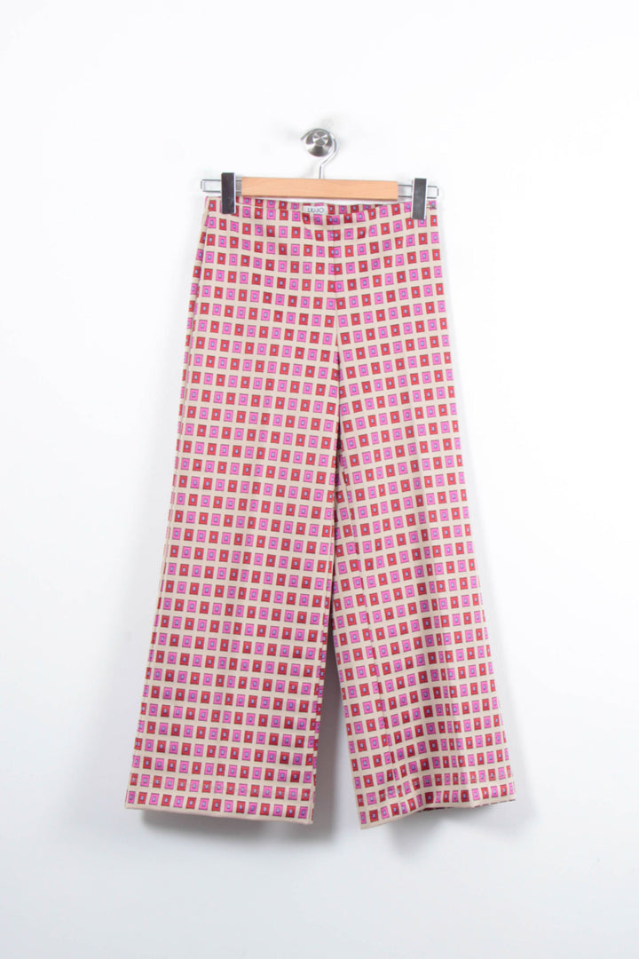 Pantalon Large Beige et Rose - Taille S/36 de la marque Liu Jo | PARAD80861 - Vendu par Paradigme - Image 2