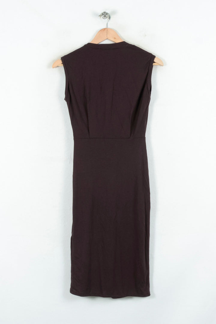 Robe Portefeuille Marron - Taille XS/34 de la marque All Saints | PARAD80869 - Vendu par Paradigme - Image 4