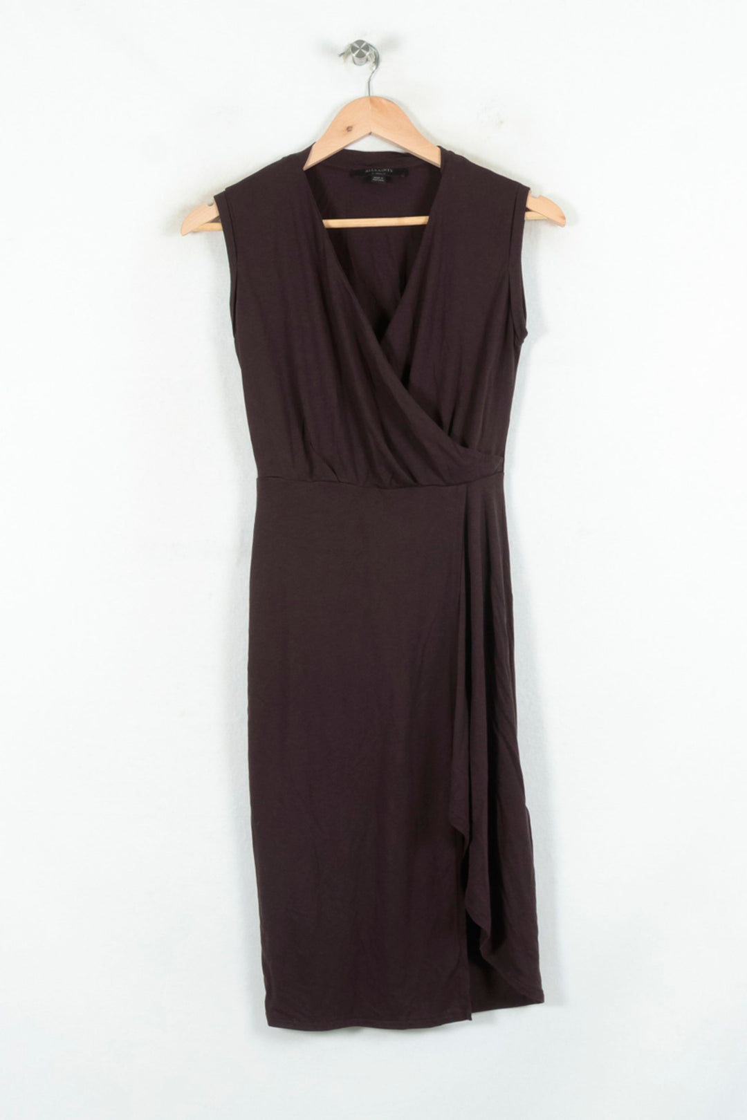 Robe Portefeuille Marron - Taille XS/34 de la marque All Saints | PARAD80869 - Vendu par Paradigme - Image 2