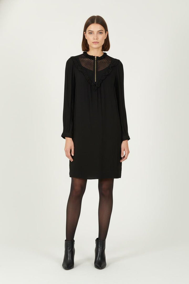 Robe Courte Noire - Taille S/36 de la marque Maje | PARAD80870 - Vendu par Paradigme - Image 1