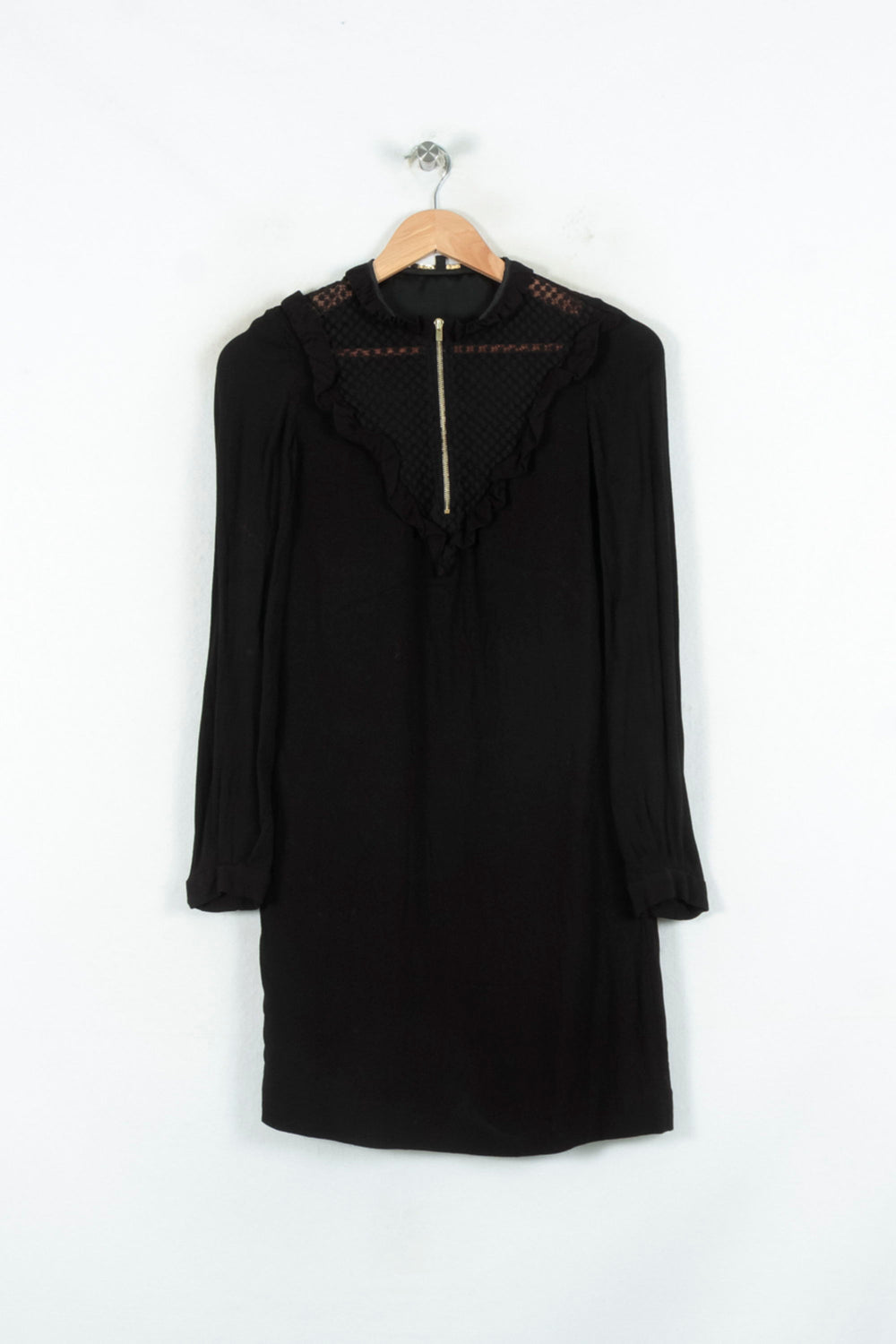 Robe Courte Noire - Taille S/36 de la marque Maje | PARAD80870 - Vendu par Paradigme - Image 2