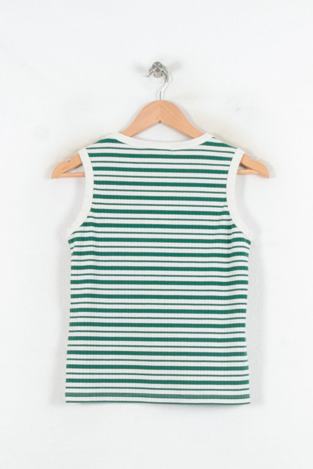 Débardeur Vert et Blanc - Taille S/36 de la marque La Fée Maraboutée | PARAD80878 - Vendu par Paradigme - Image 4