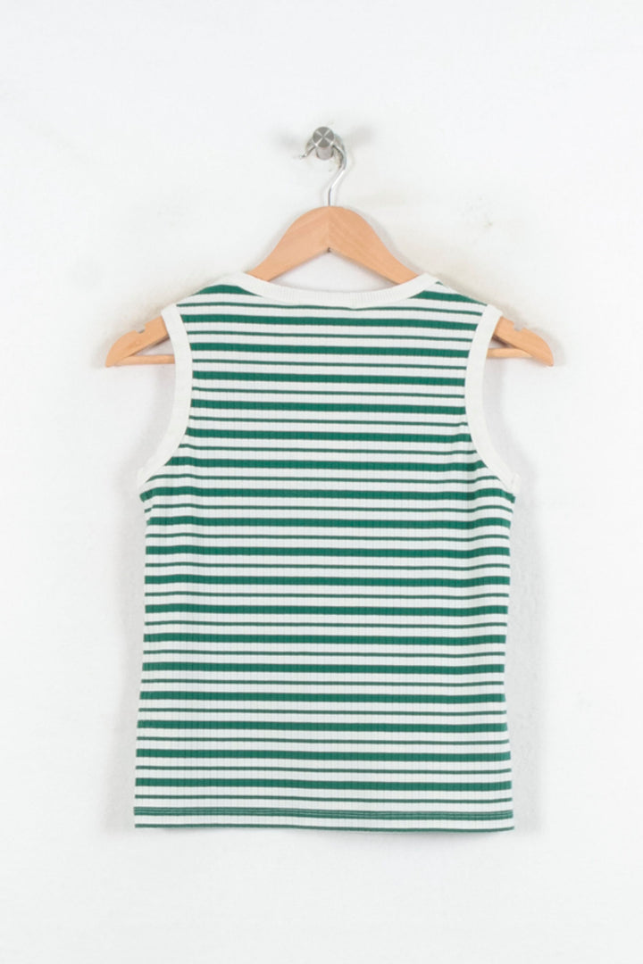 Débardeur Vert et Blanc - Taille S/36 de la marque La Fée Maraboutée | PARAD80878 - Vendu par Paradigme - Image 4