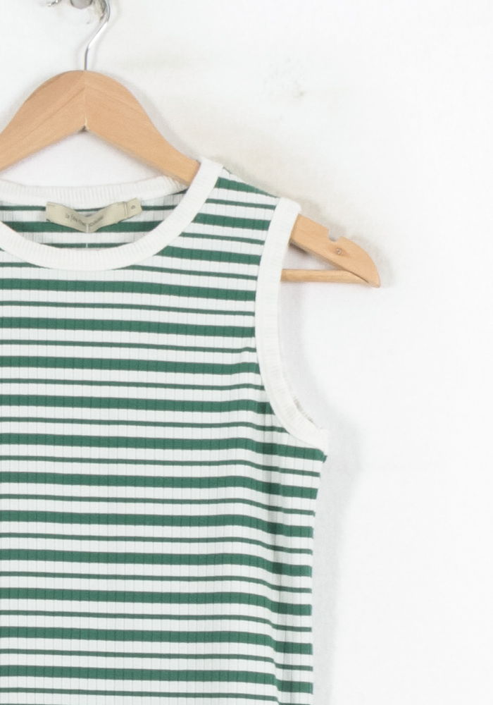 Débardeur Vert et Blanc - Taille S/36 de la marque La Fée Maraboutée | PARAD80878 - Vendu par Paradigme - Image 3