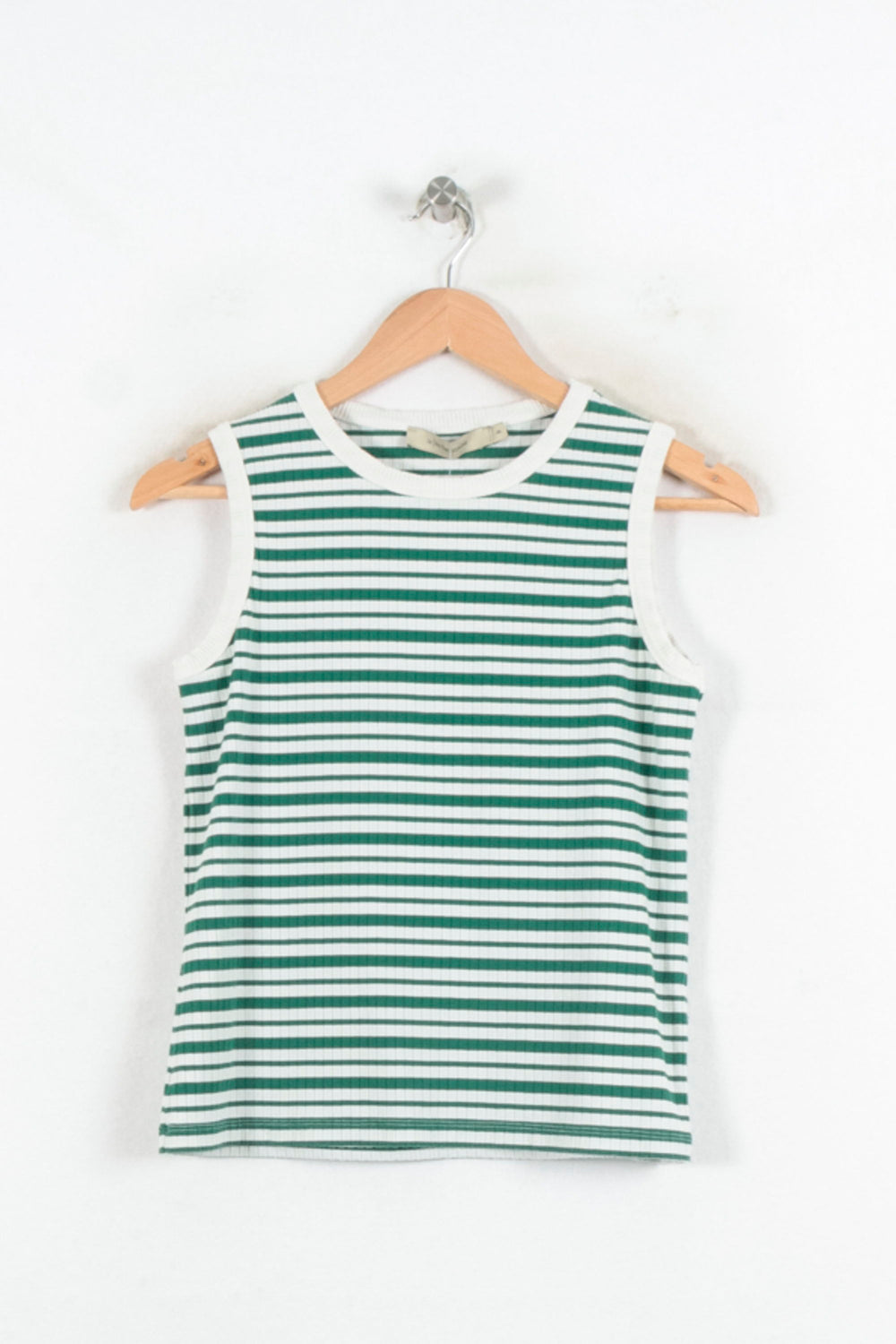 Débardeur Vert et Blanc - Taille S/36 de la marque La Fée Maraboutée | PARAD80878 - Vendu par Paradigme - Image 2