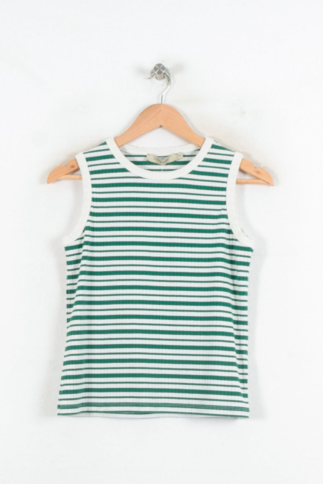 Débardeur Vert et Blanc - Taille S/36 de la marque La Fée Maraboutée | PARAD80878 - Vendu par Paradigme - Image 2