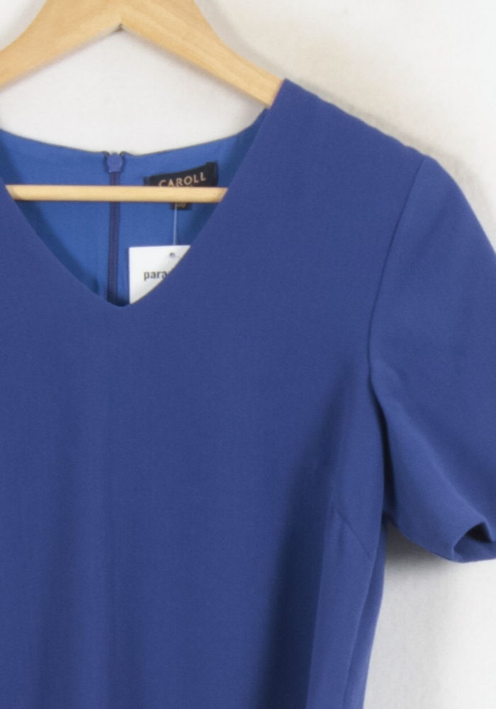 Robe Courte Bleue - Taille S/36 de la marque Caroll | PARAD80880 - Vendu par Paradigme - Image 3