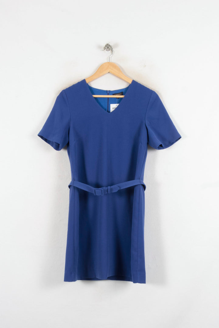 Robe Courte Bleue - Taille S/36 de la marque Caroll | PARAD80880 - Vendu par Paradigme - Image 2