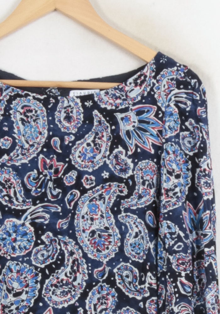 Robe Courte Bleue - Taille S/36 de la marque Claudie Pierlot | PARAD80882 - Vendu par Paradigme - Image 3