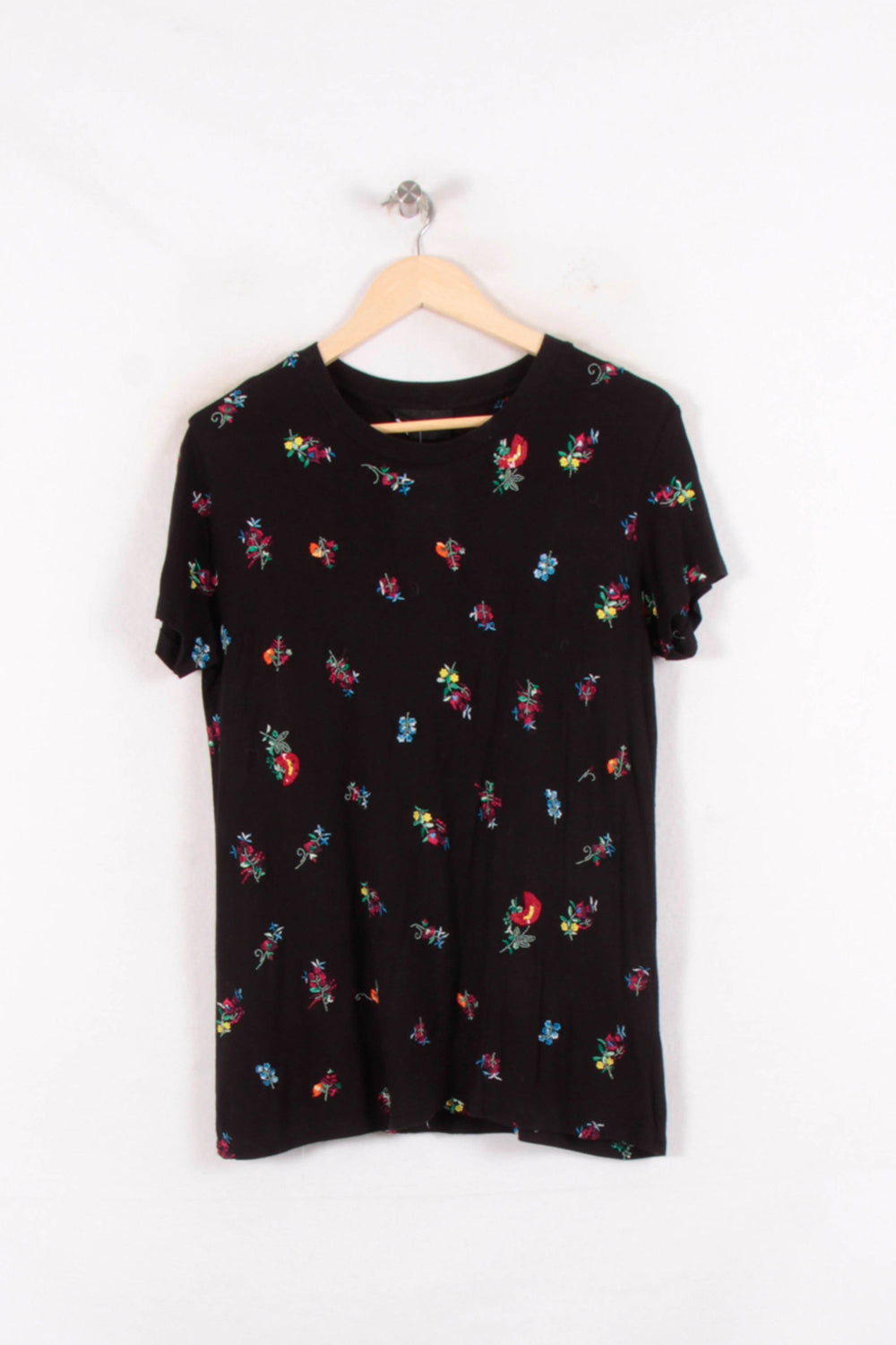 T-shirt Noir - Taille XS/34 de la marque The Kooples | PARAD80889 - Vendu par Paradigme - Image 2