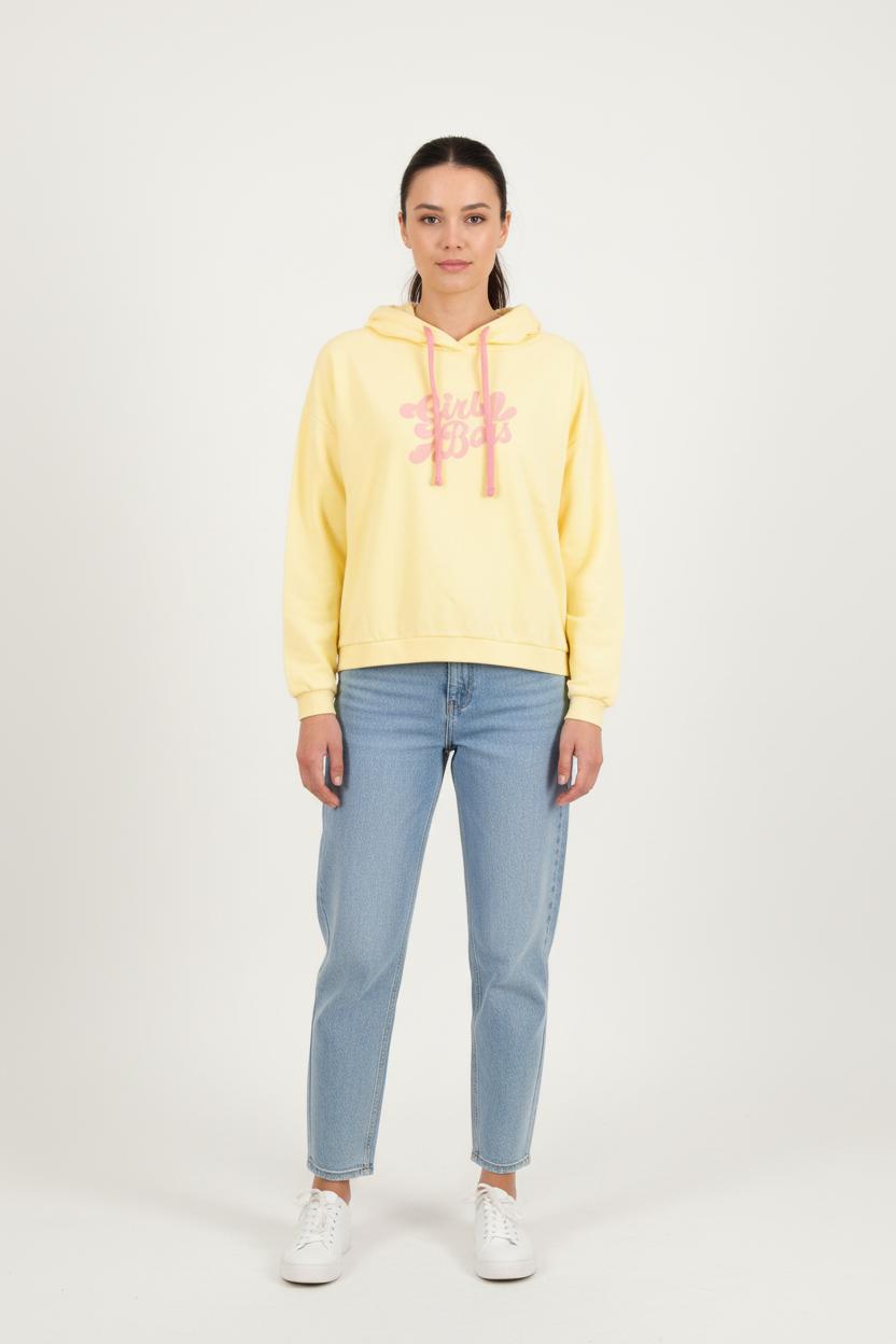 Sweat À Capuche Jaune - Taille L/40 de la marque Imprevu | PARAD80900 - Vendu par Paradigme - Image 1