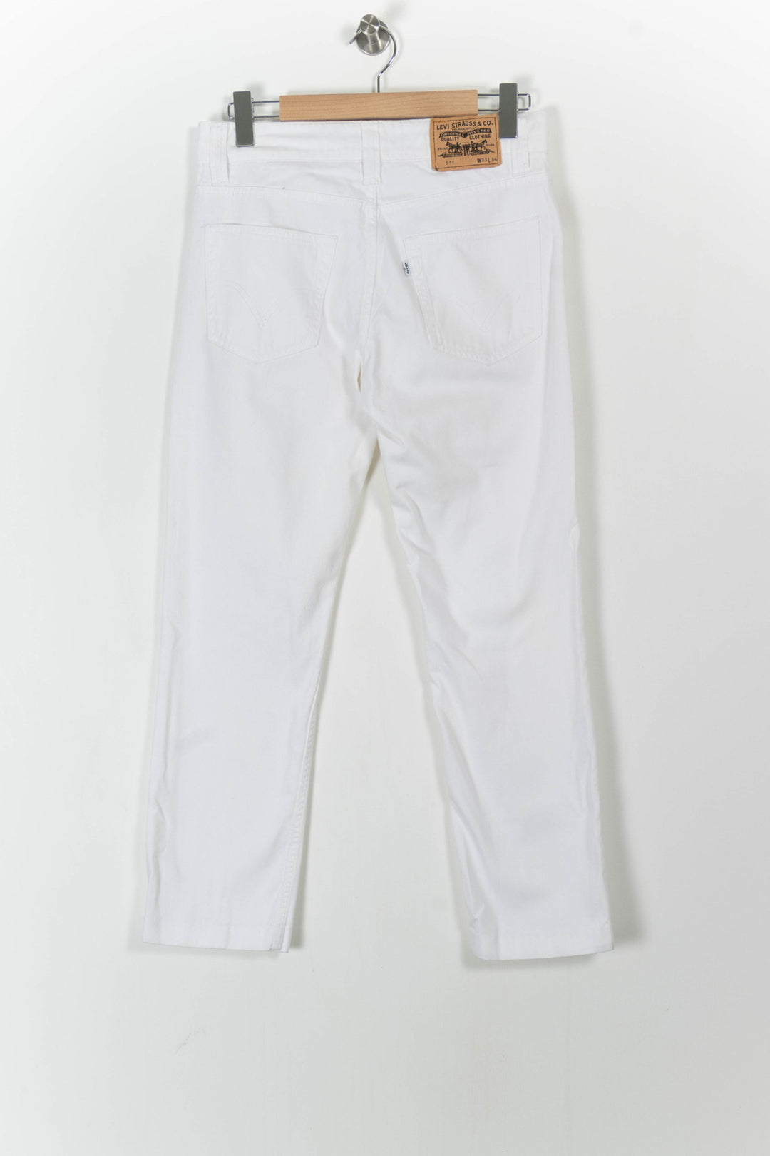 Jean Droit Blanc - Taille L/40 de la marque Levi's | PARAD80904 - Vendu par Paradigme - Image 4