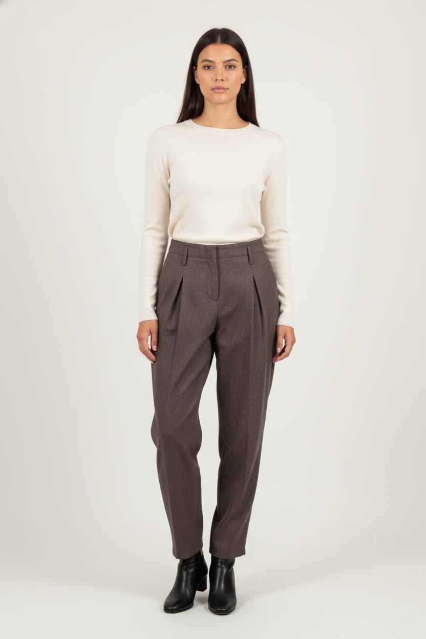 Pantalon Marron - Taille L/40 de la marque La Fée Maraboutée | PARAD80909 - Vendu par Paradigme - Image 1