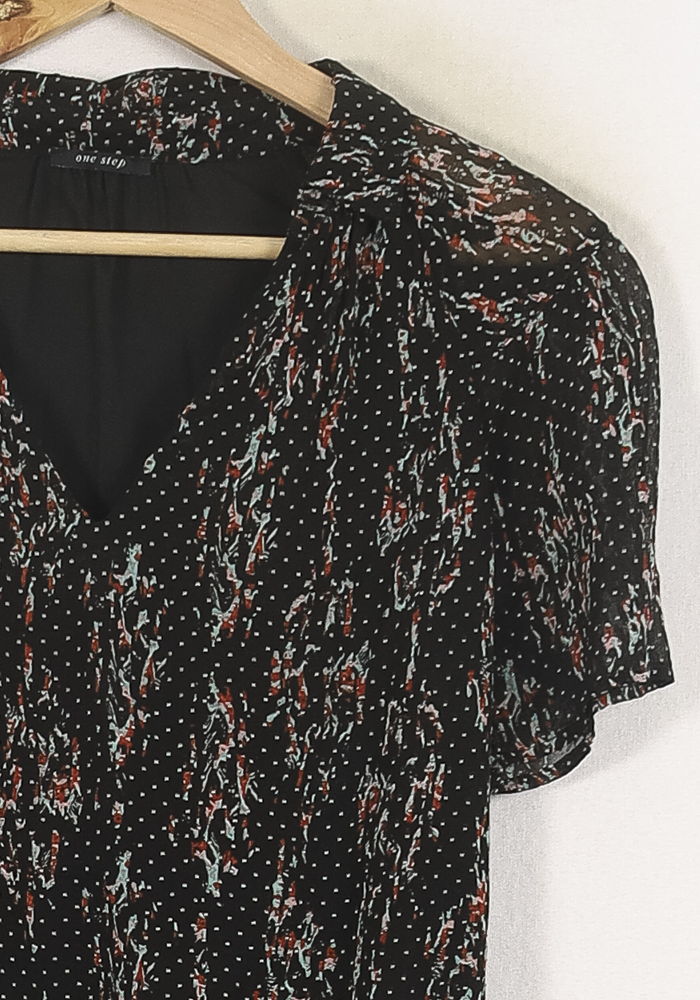 Robe Courte Noire - Taille XS/34 de la marque One Step | PARAD80918 - Vendu par Paradigme - Image 3