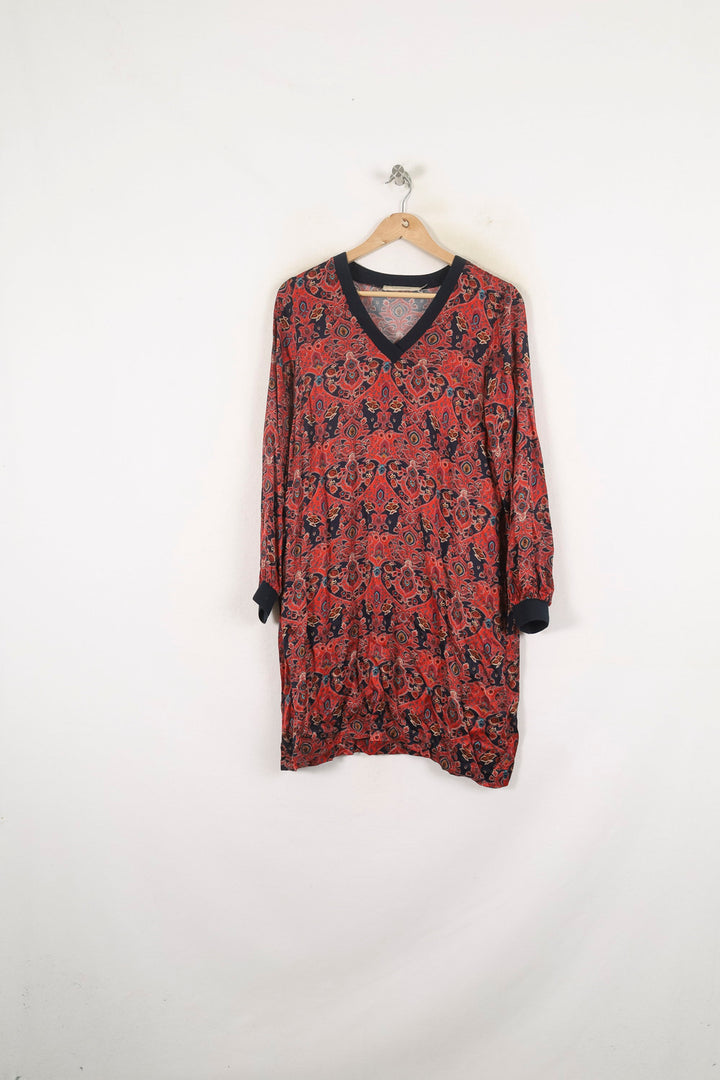 Robe Bordeaux et Noire - Taille M/38 de la marque La Fée Maraboutée | PARAD80923 - Vendu par Paradigme - Image 2