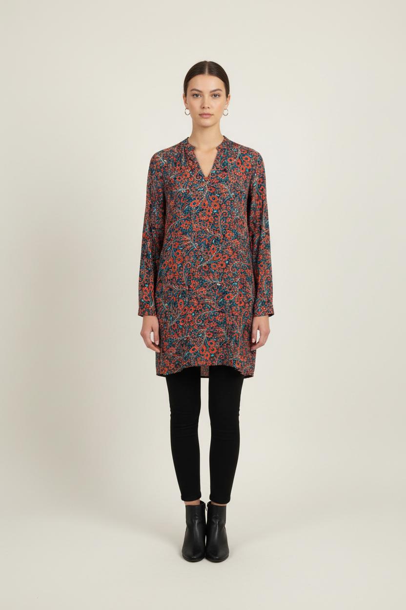 Robe Imprimée Multicolore - Taille M/38 de la marque La Fée Maraboutée | PARAD80924 - Vendu par Paradigme - Image 1