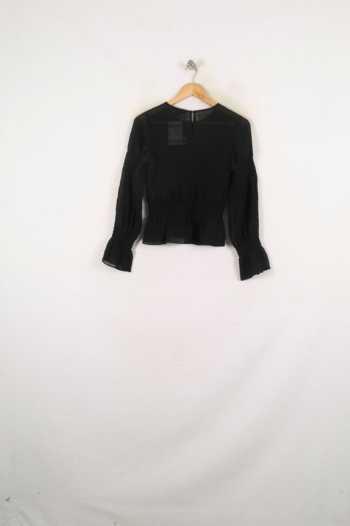 Blouse Noire - Taille XS/34 de la marque All Saints | PARAD80928 - Vendu par Paradigme - Image 4