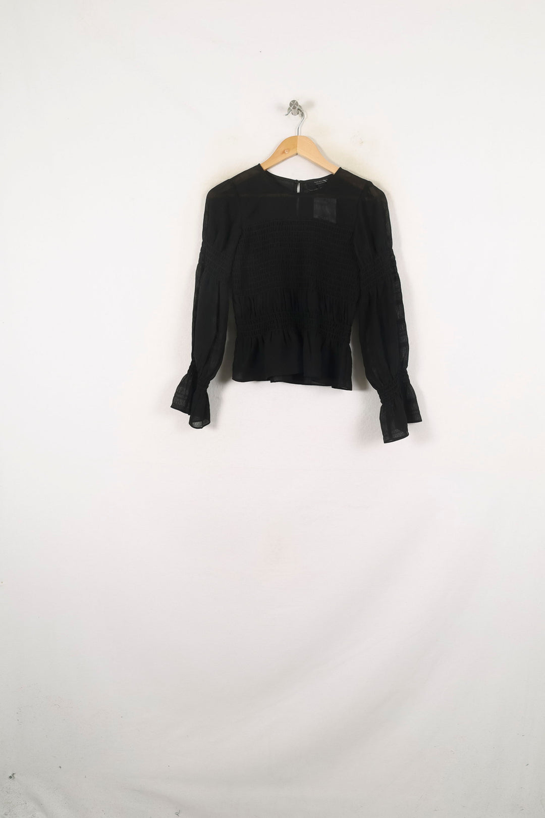 Blouse Noire - Taille XS/34 de la marque All Saints | PARAD80928 - Vendu par Paradigme - Image 2
