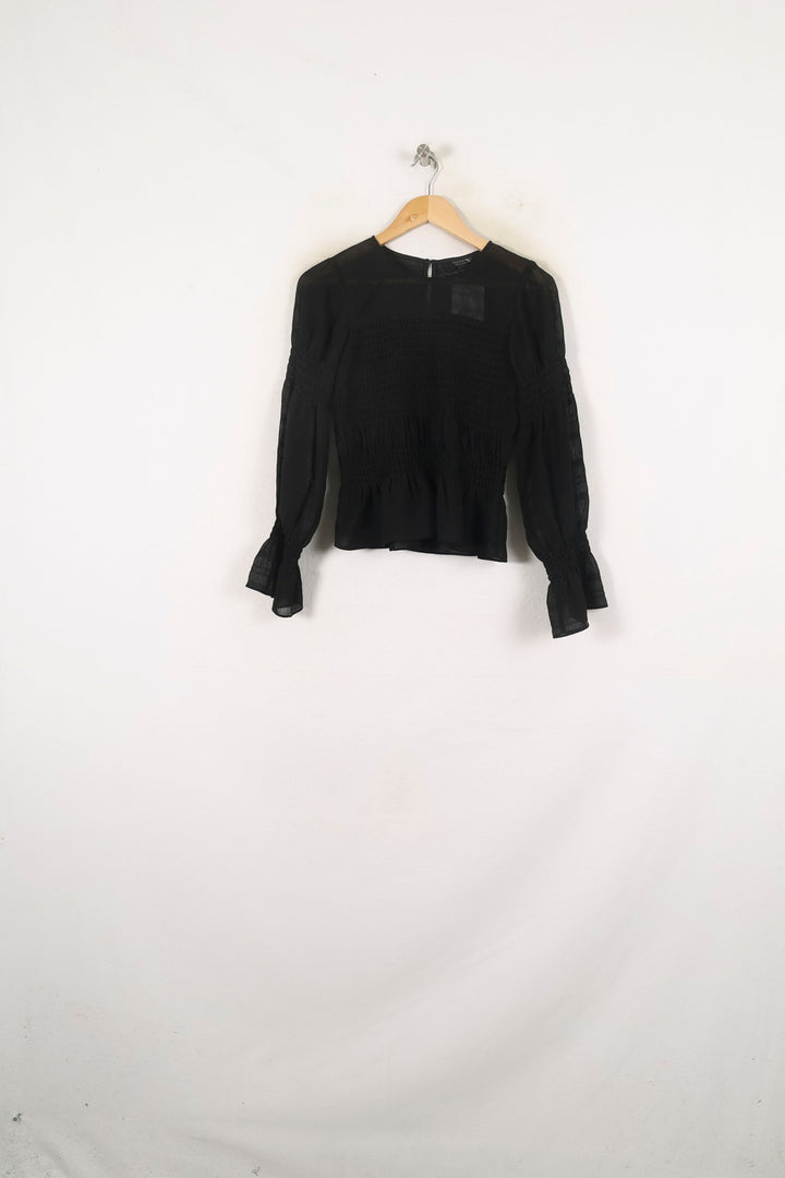 Blouse Noire - Taille XS/34 de la marque All Saints | PARAD80928 - Vendu par Paradigme - Image 2