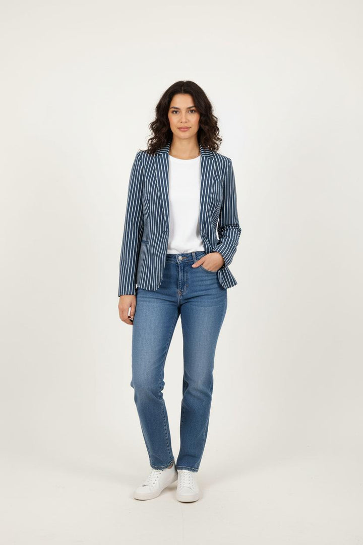 Blazer Bleu et Blanc - Taille M/38 de la marque Galeries Lafayette | PARAD80940 - Vendu par Paradigme - Image 1