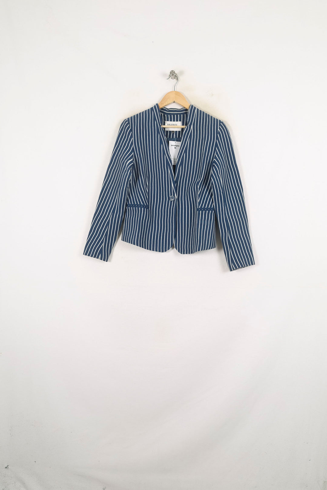 Blazer Bleu et Blanc - Taille M/38 de la marque Galeries Lafayette | PARAD80940 - Vendu par Paradigme - Image 2