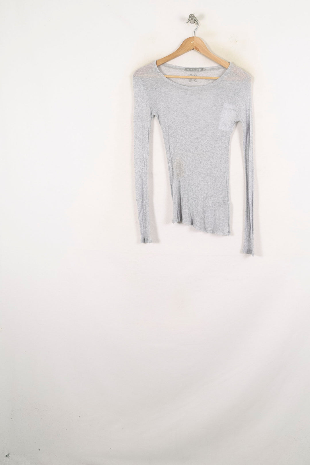 Tee-shirt Manches Longues Gris - Taille XS/34 de la marque Bérénice | PARAD80944 - Vendu par Paradigme - Image 2