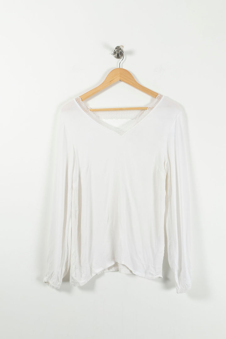Blouse Blanche - Taille M/38 de la marque Maison 123 | PARAD80947 - Vendu par Paradigme - Image 2