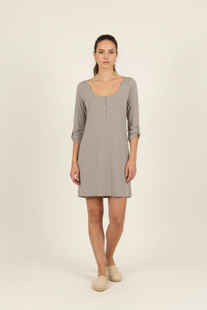 Robe Droite Grise - Taille M/38 de la marque American Vintage | PARAD80950 - Vendu par Paradigme - Image 1