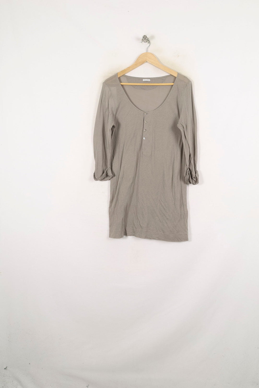 Robe Droite Grise - Taille M/38 de la marque American Vintage | PARAD80950 - Vendu par Paradigme - Image 2