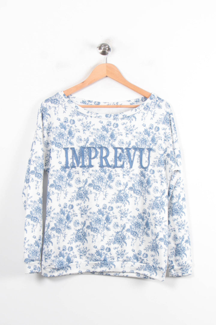 Sweat-shirt Blanc et Bleu - Taille T.U. de la marque Imprevu | PARAD80955 - Vendu par Paradigme - Image 2
