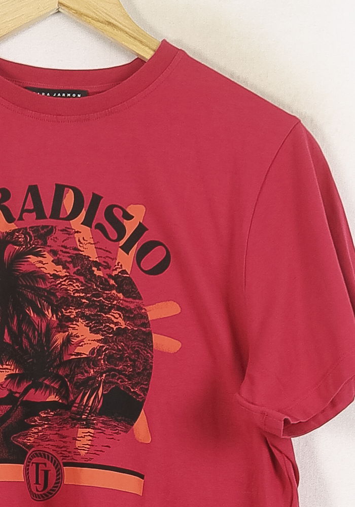 Tee-shirt Rose - Taille L/40 de la marque Tara Jarmon | PARAD80965 - Vendu par Paradigme - Image 3
