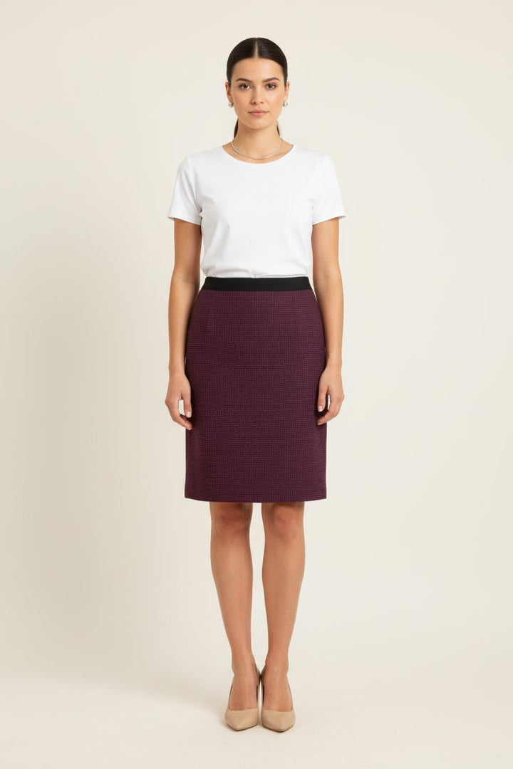 Jupe Droite Bordeaux - Taille XXL/44 de la marque Maison 123 | PARAD80968 - Vendu par Paradigme - Image 1
