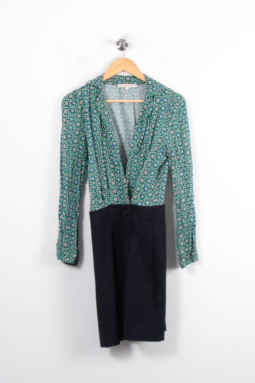 Robe Fleurie et Noire - Taille S/36 de la marque La Fée Maraboutée | PARAD80970 - Vendu par Paradigme - Image 2