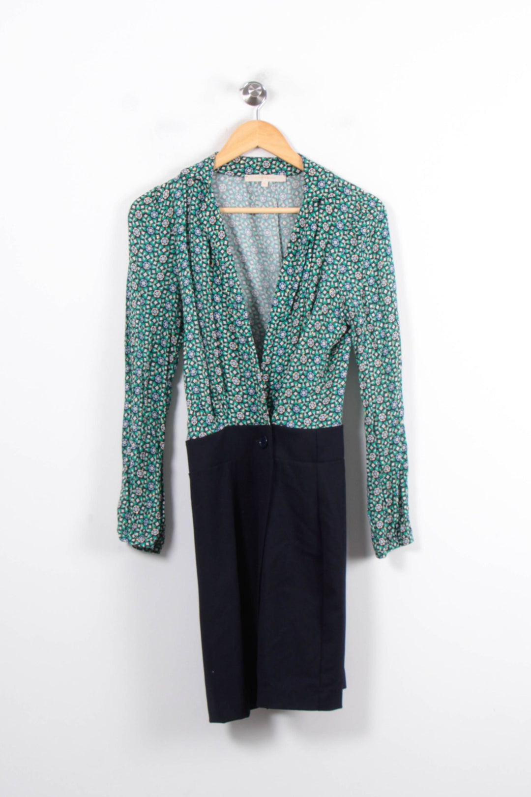Robe Fleurie et Noire - Taille S/36 de la marque La Fée Maraboutée | PARAD80970 - Vendu par Paradigme - Image 2