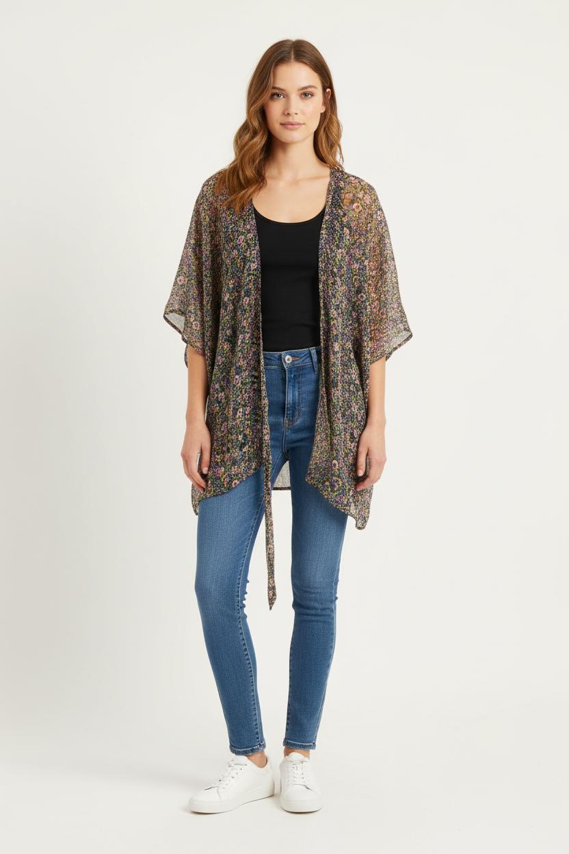 Kimono Multicolore - Taille S/36 de la marque ba&sh | PARAD80971 - Vendu par Paradigme - Image 1