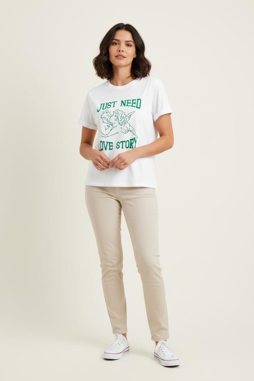 Tee-shirt Blanc et Vert - Taille M/38 de la marque Suncoo | PARAD80973 - Vendu par Paradigme - Image 1