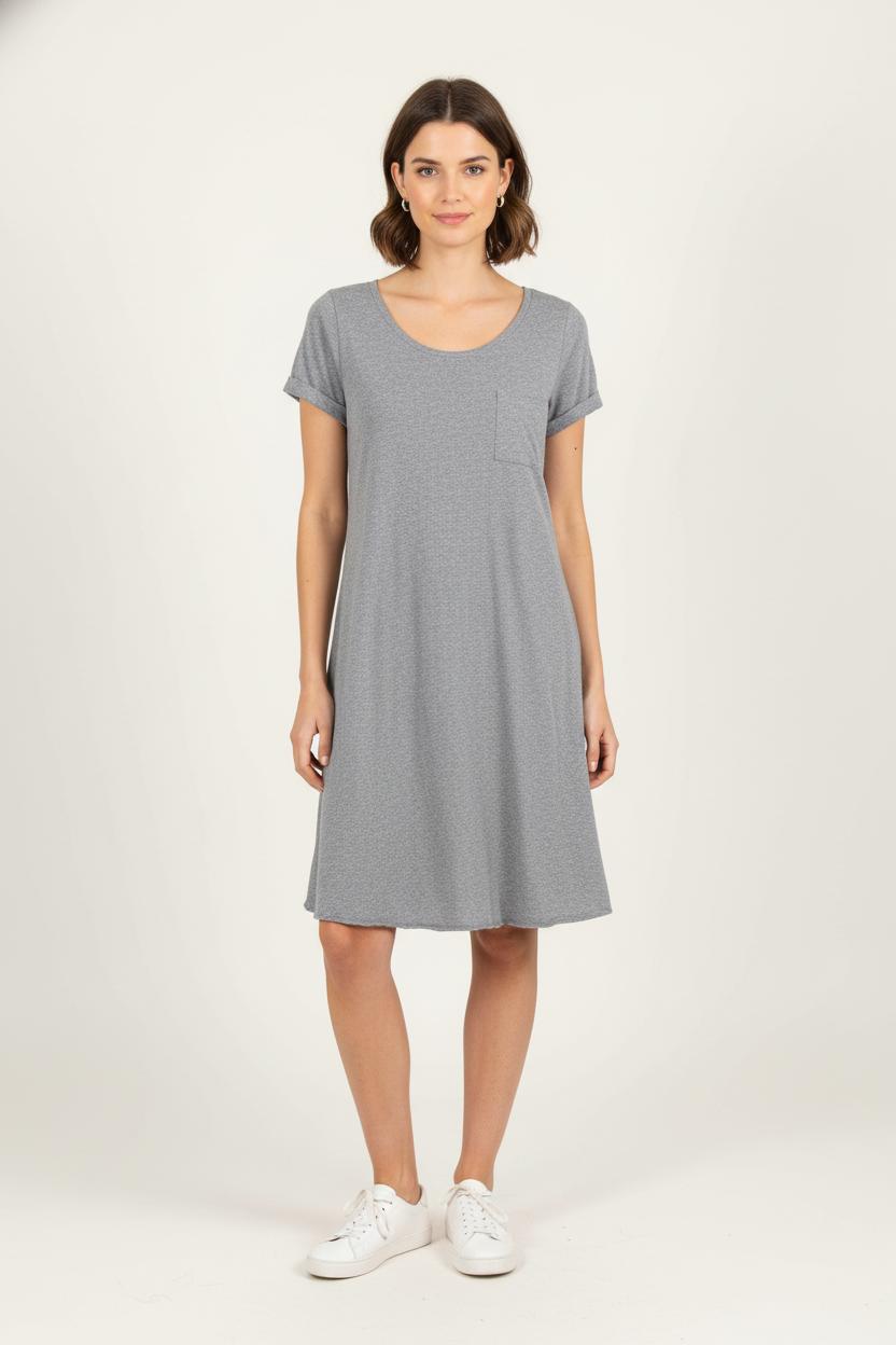 Robe Courte Grise - Taille S/36 de la marque American Vintage | PARAD80978 - Vendu par Paradigme - Image 1