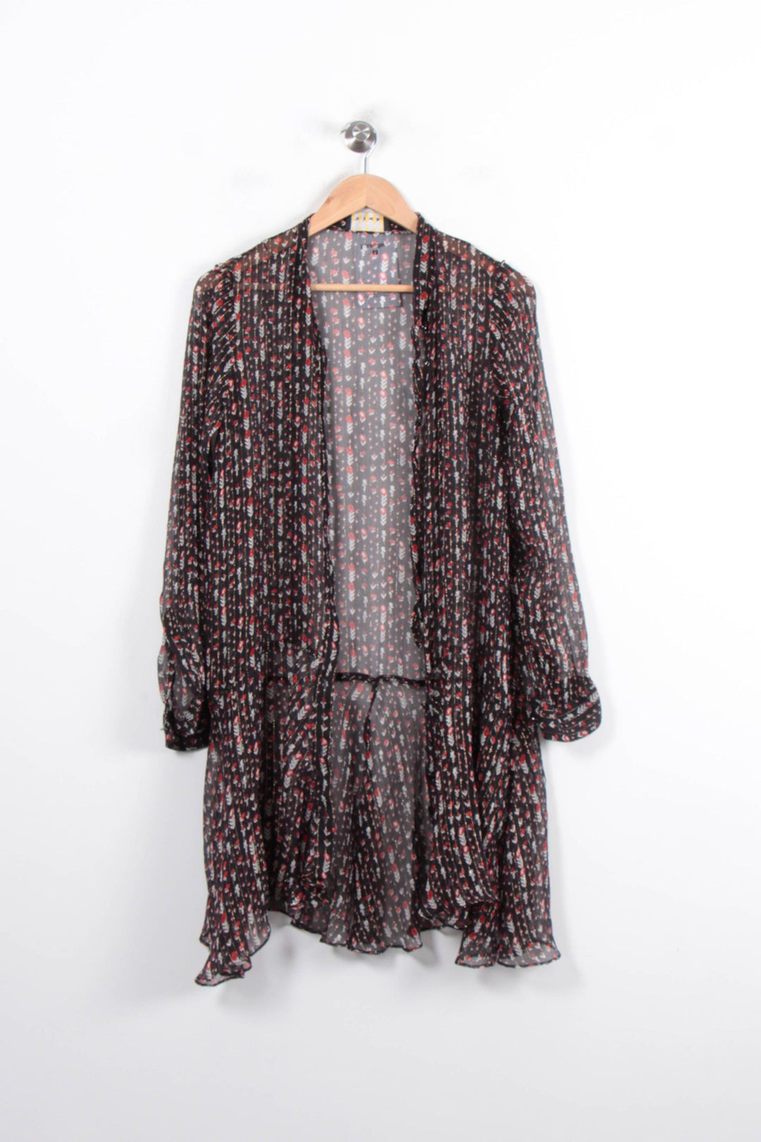 Robe Fluide Noire et Rouge - Taille S/36 de la marque The Kooples | PARAD80994 - Vendu par Paradigme - Image 2