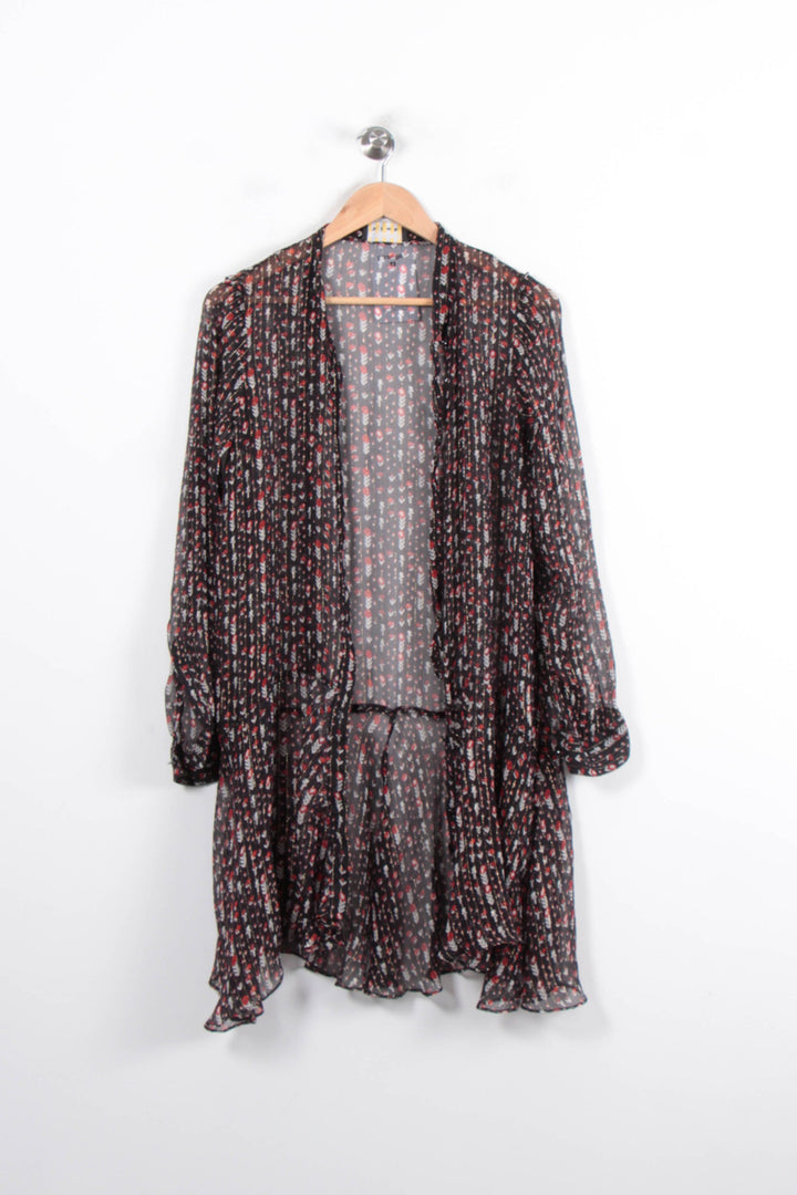 Robe Fluide Noire et Rouge - Taille S/36 de la marque The Kooples | PARAD80994 - Vendu par Paradigme - Image 2