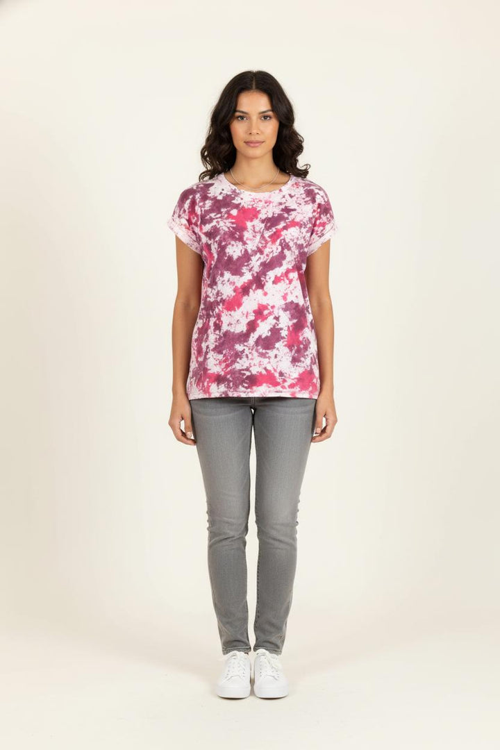 Tee-shirt Rose et Violet - Taille M/38 de la marque Bérénice | PARAD81005 - Vendu par Paradigme - Image 1