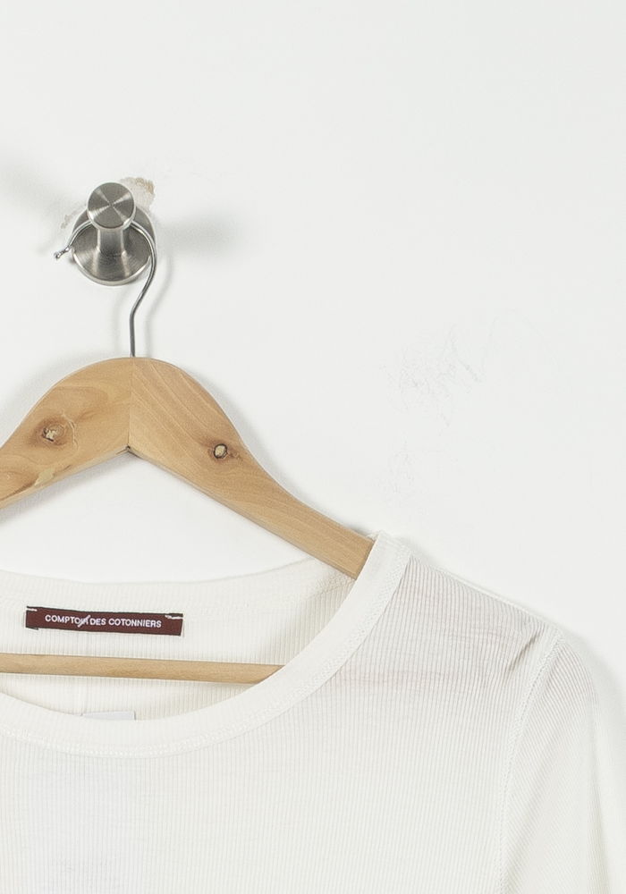 Tee-shirt Blanc - Taille L/40 de la marque Comptoir des Cotonniers | PARAD81010 - Vendu par Paradigme - Image 3