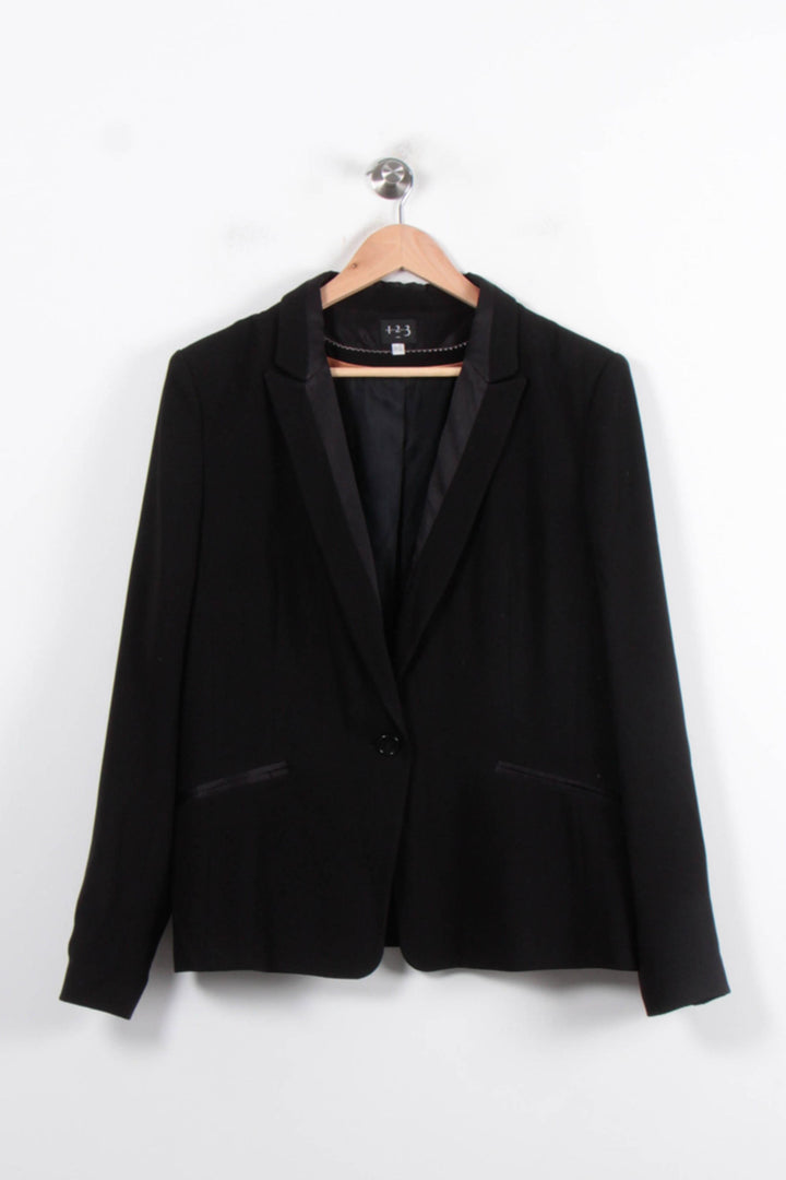 Veste Tailleur Noire - Taille XXXL/46 de la marque Maison 123 | PARAD81034 - Vendu par Paradigme - Image 2
