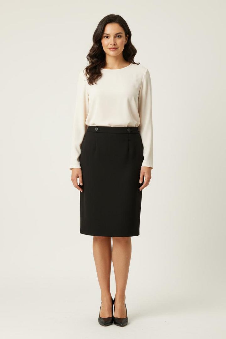 Jupe Droite Noire - Taille XXL/44 de la marque Caroll | PARAD81035 - Vendu par Paradigme - Image 1
