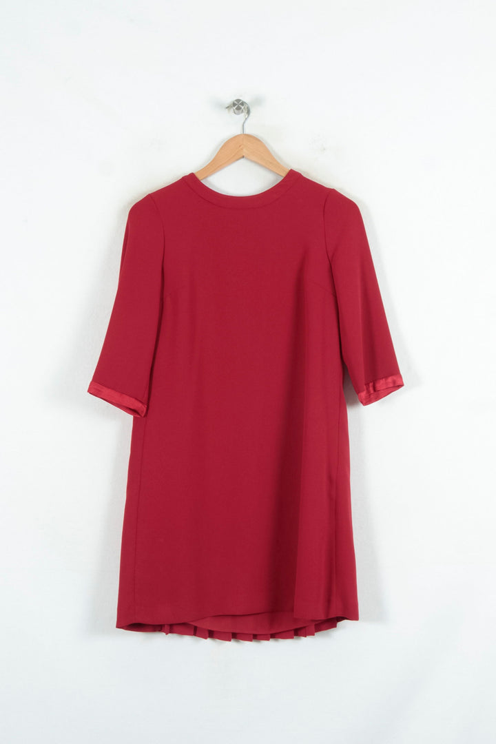 Robe Plissée Bordeaux - Taille S/36 de la marque Claudie Pierlot | PARAD81048 - Vendu par Paradigme - Image 4