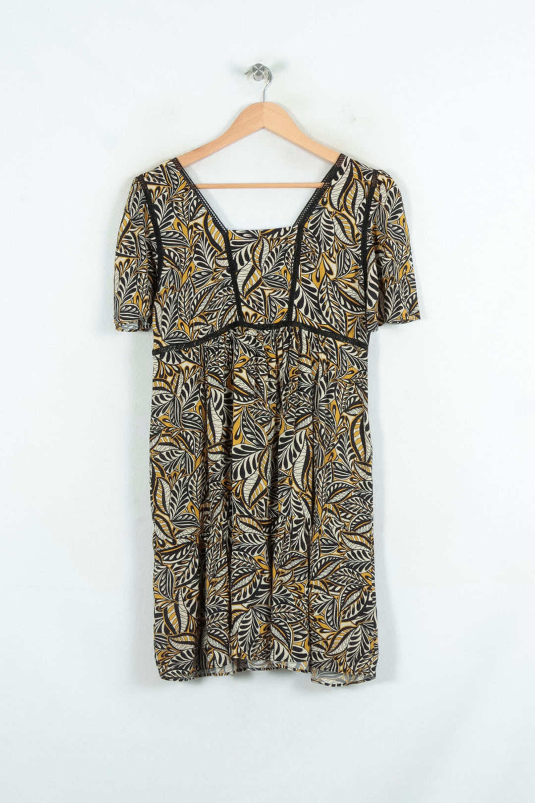 Robe Courte Noire et Jaune - Taille M/38 de la marque Bérénice | PARAD81056 - Vendu par Paradigme - Image 4
