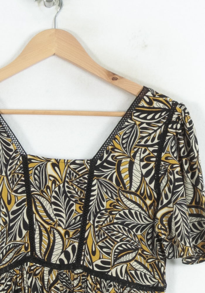 Robe Courte Noire et Jaune - Taille M/38 de la marque Bérénice | PARAD81056 - Vendu par Paradigme - Image 3