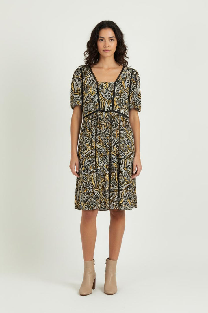 Robe Courte Noire et Jaune - Taille M/38 de la marque Bérénice | PARAD81056 - Vendu par Paradigme - Image 1